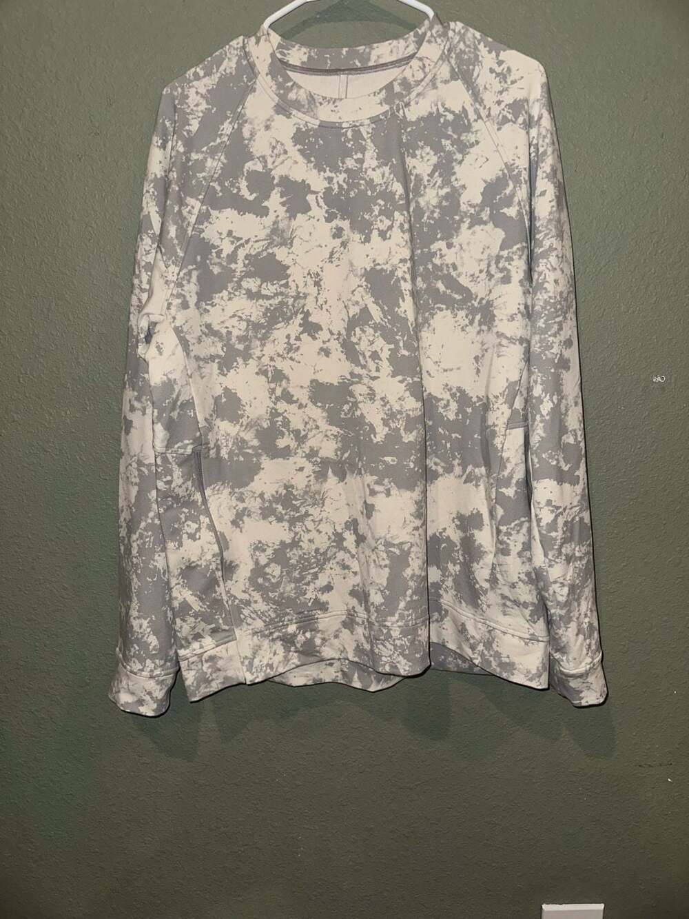 Lululemon City Sweat Crew Sweatshirt in Spectral White Opal/Silver Drop Tie-Dye